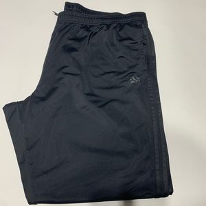 Adidas mens big & tall 3-stripe pants 4XL. Black